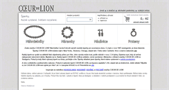 Desktop Screenshot of coeurdelion.cz