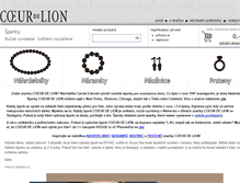 Tablet Screenshot of coeurdelion.cz
